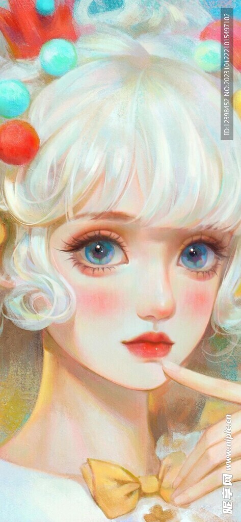 卡通女性人物繪畫(huà)