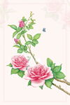 玫瑰花展板设计