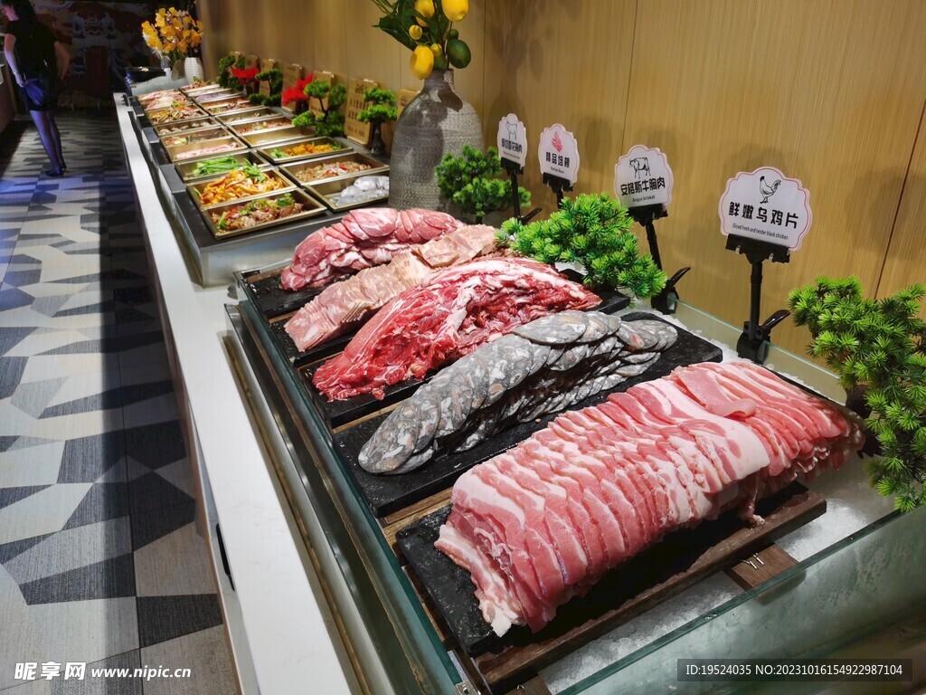 自助餐鮮肉