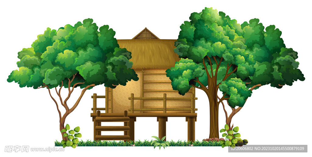 大樹小屋樹木