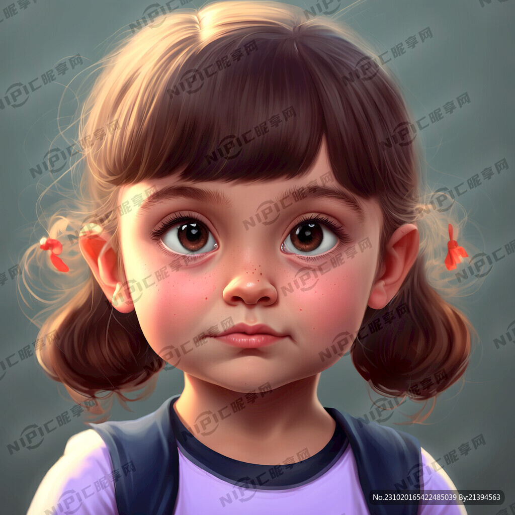 卡通女孩 6歲