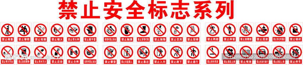 禁止安全標志標識