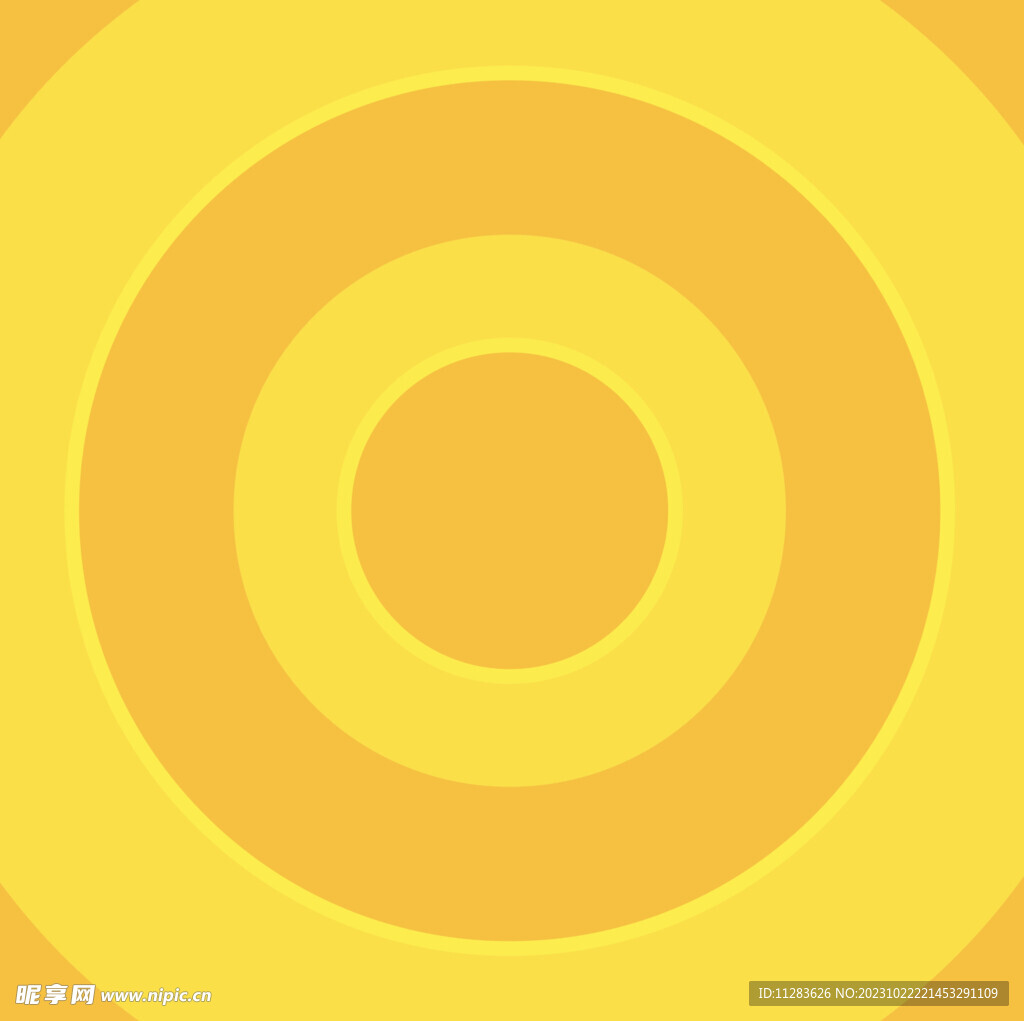 黄色圆环图案
