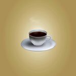 茶水咖啡分层素材