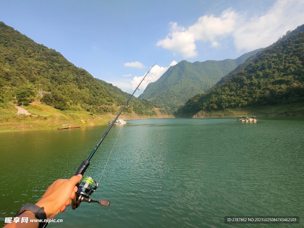 山水垂釣