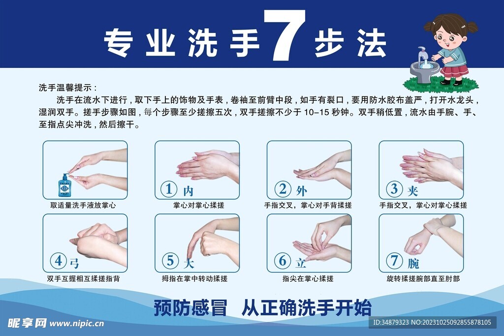 七步洗手法