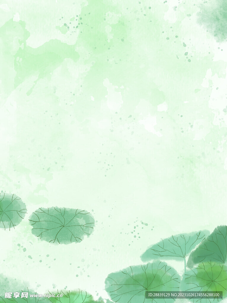  荷葉背景