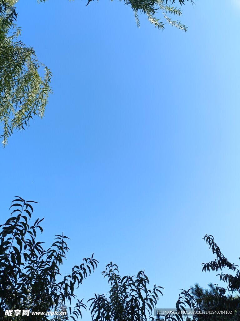 蓝色纯净天空