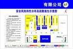 安全风险四色分布及疏散逃生示意