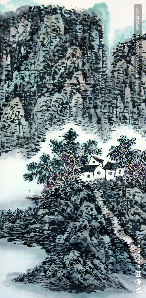 國畫廬山