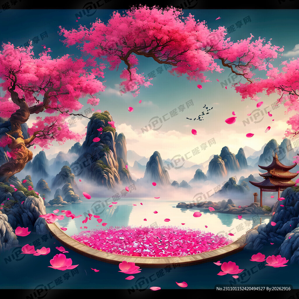 游戲夢(mèng)幻唯美新中式風(fēng)景 超高清