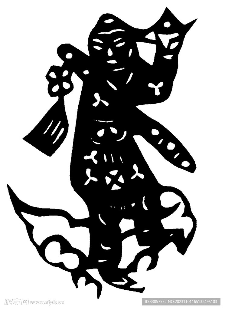 剪紙民俗人物         