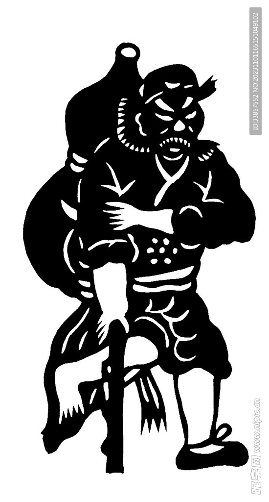 剪紙民俗人物         