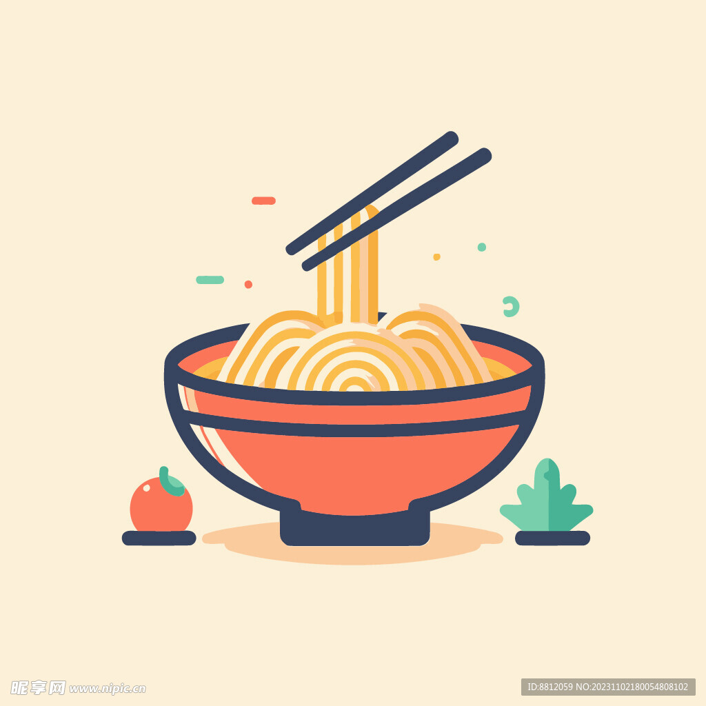 創(chuàng)意卡通面條設(shè)計(jì)