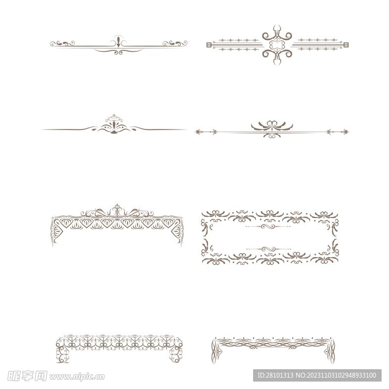 花邊 素材  金色花