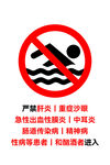 禁止游泳 