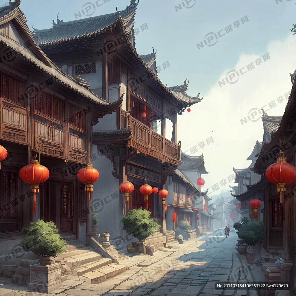 古城 古街道  古建筑