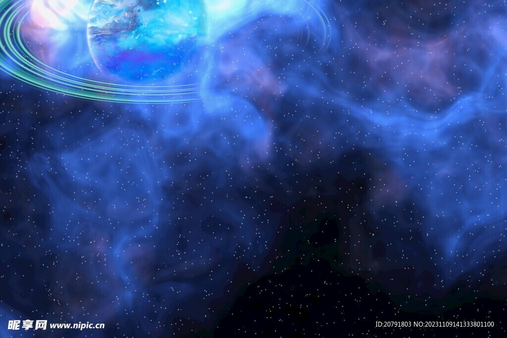 藍色星空背景