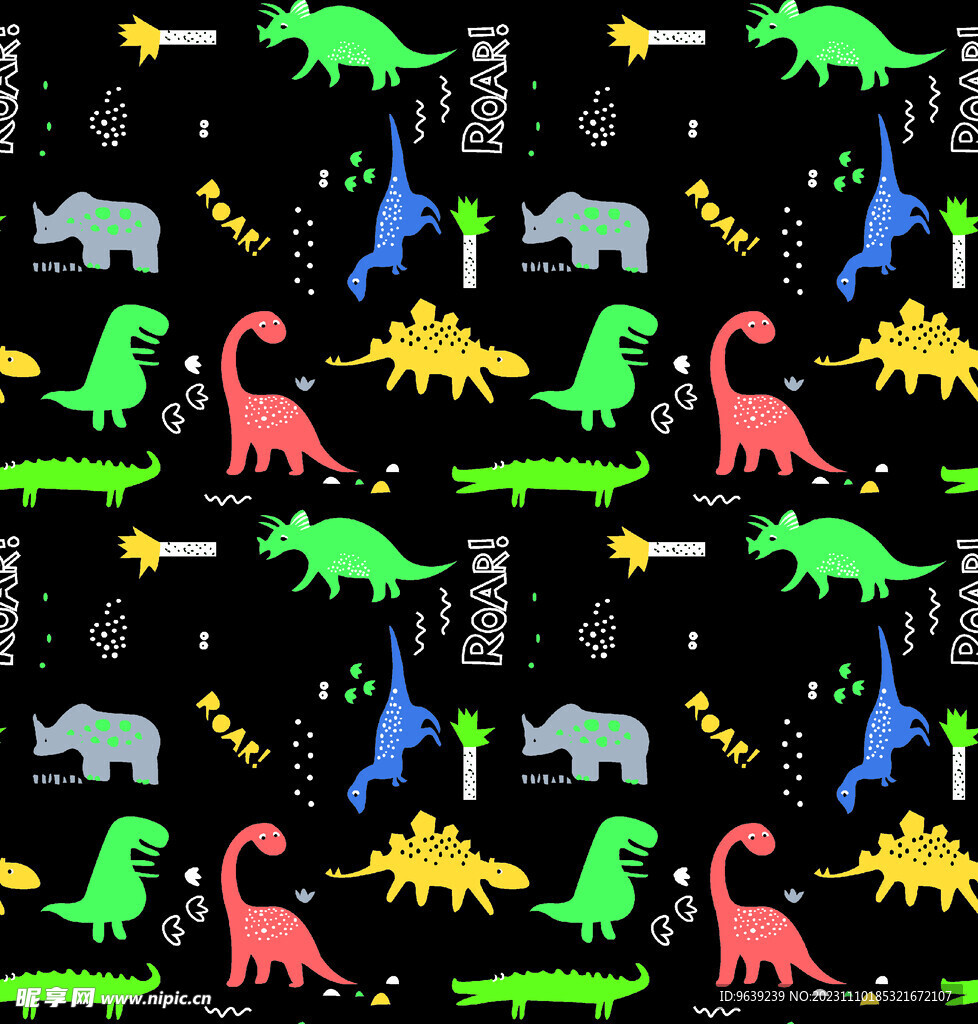 抽象恐龙动物