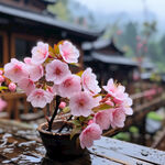 雨中梅花
