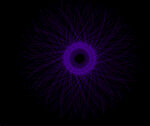 紫色星空放射线