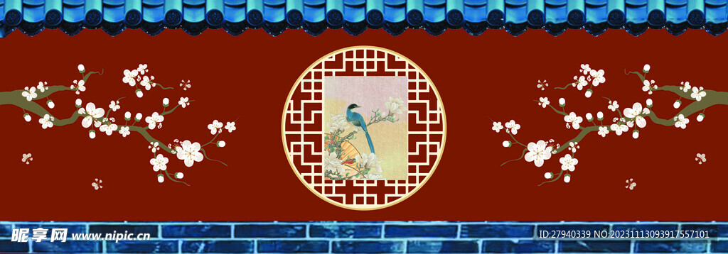 古風墻畫