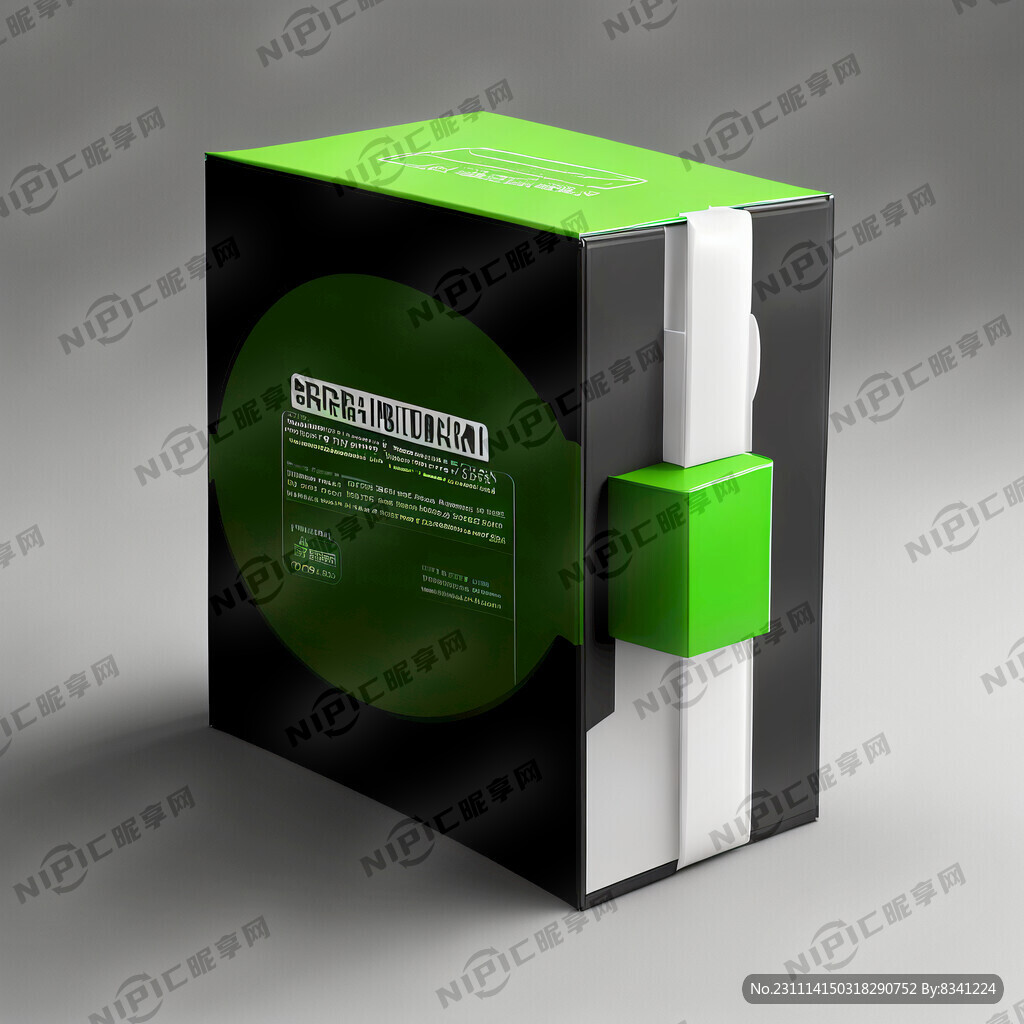 綠色產品黑白紙箱