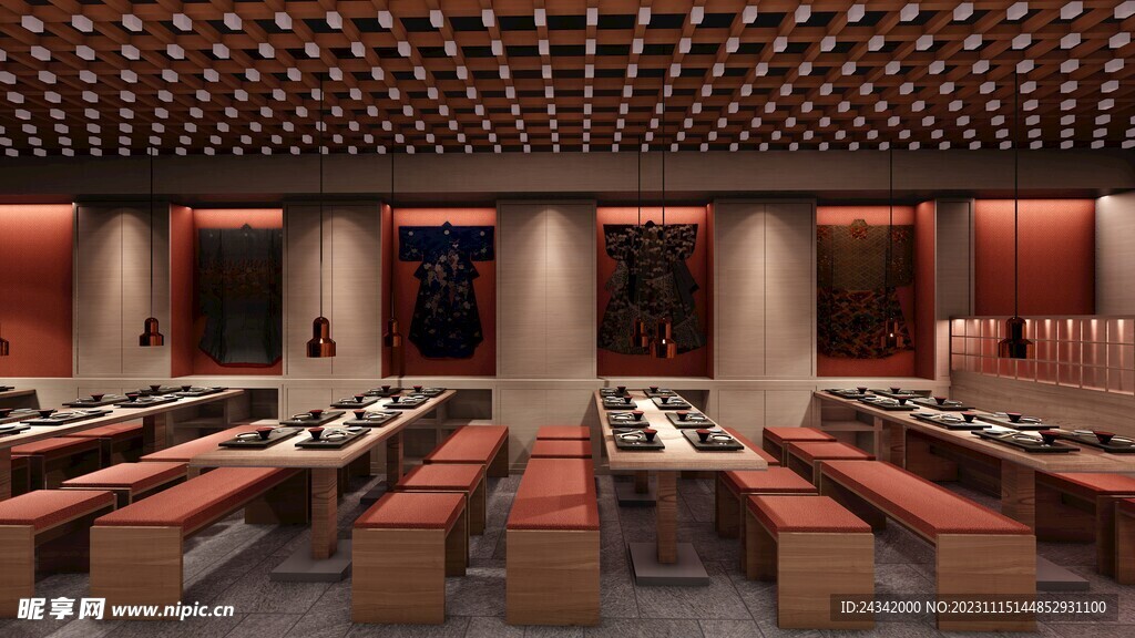 日式餐厅效果图