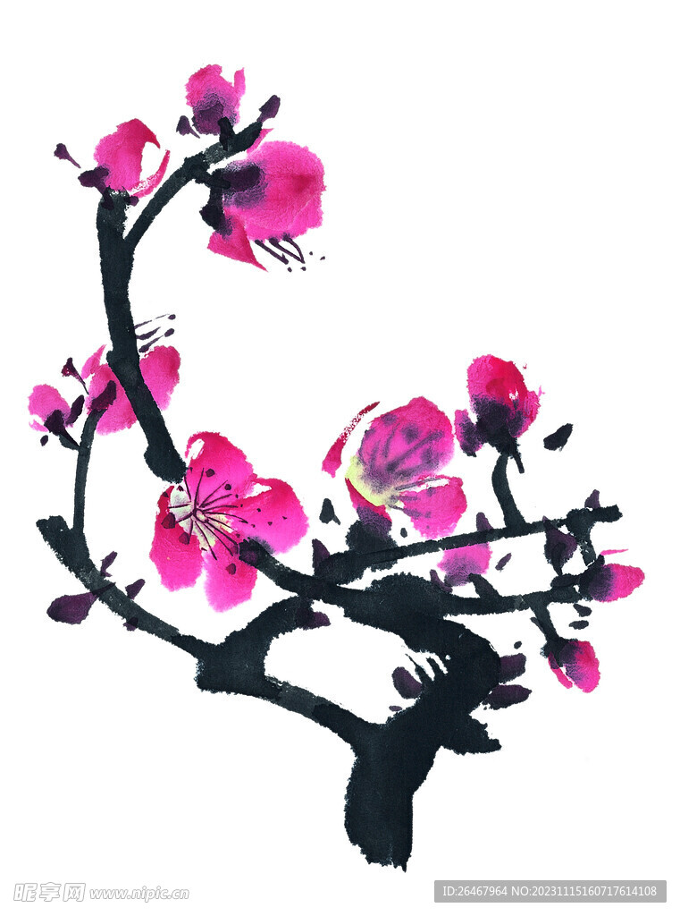 國畫梅花