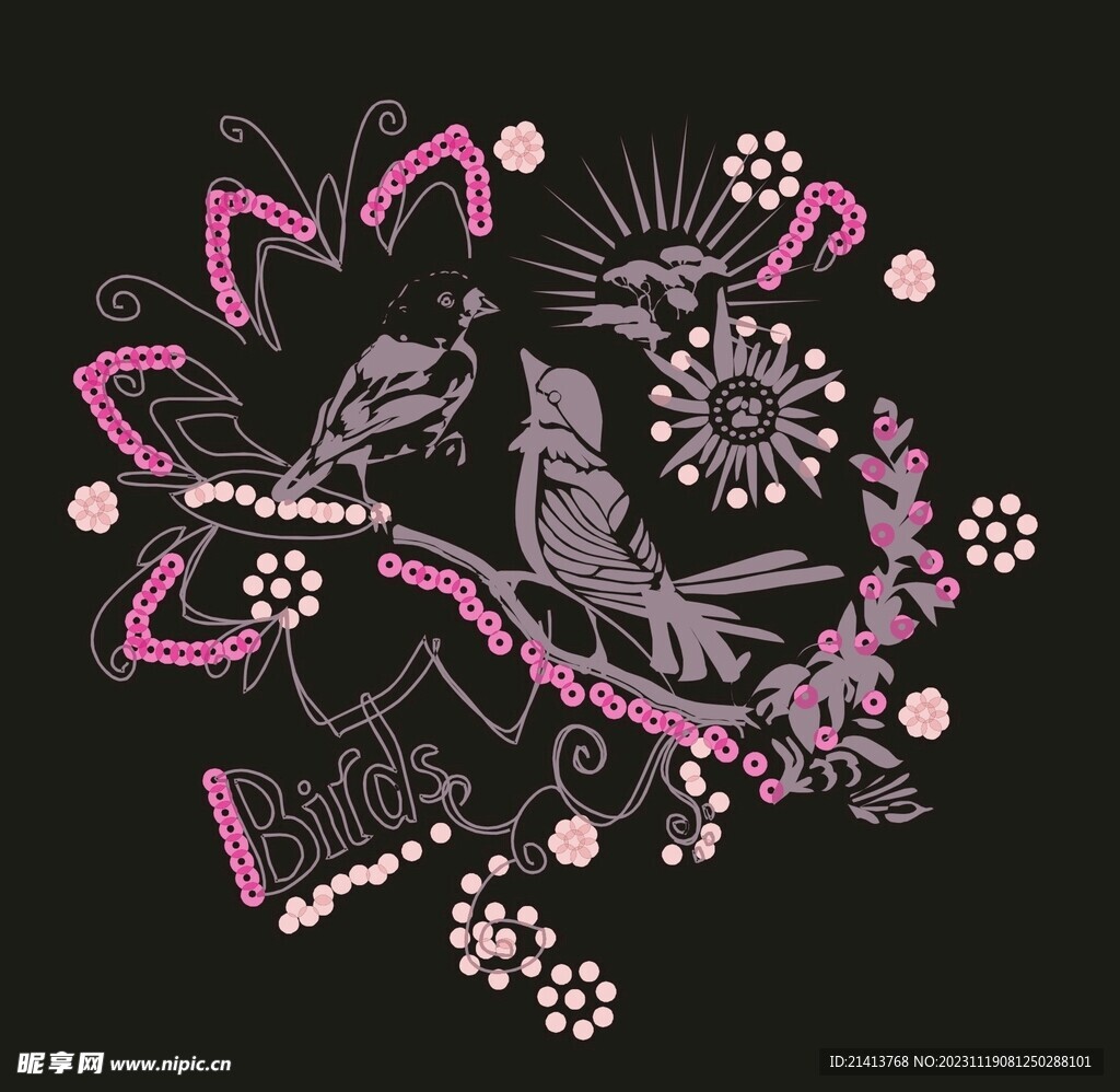手繪花卉花朵