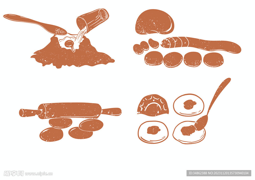 饺子制作流程图