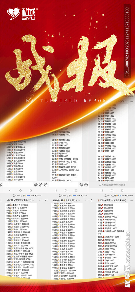戰報