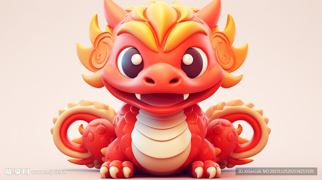 龍年卡通插畫