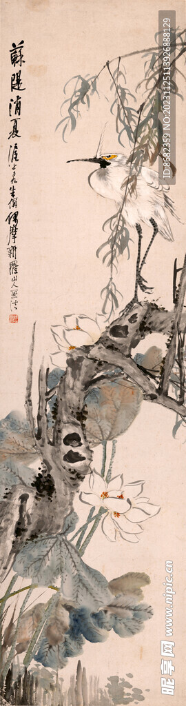 清 朱稱 蘇堤消夏圖