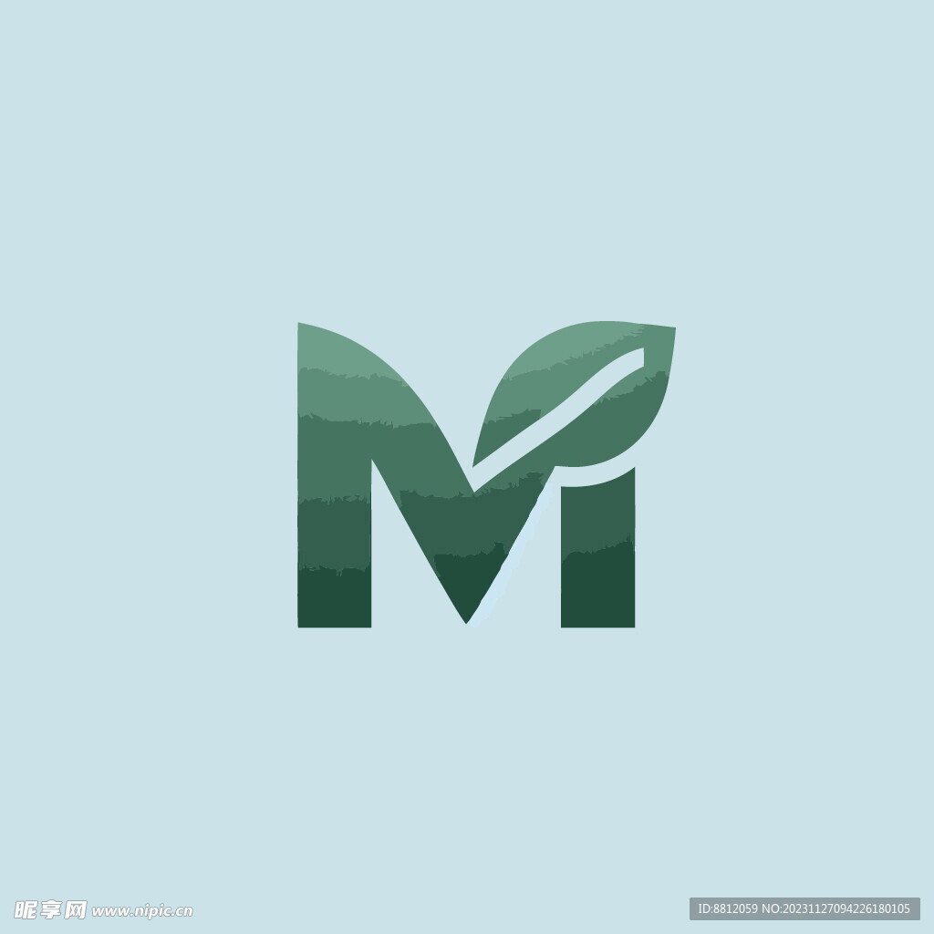 綠色字母m標志設(shè)計