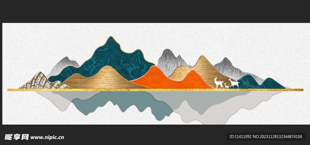 裝飾畫國畫山水