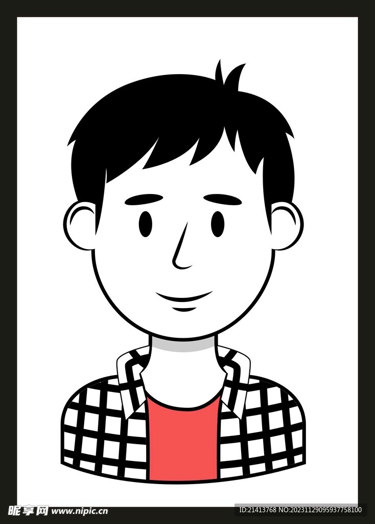 手繪男人男孩