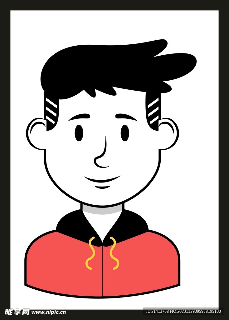 手繪男人男孩