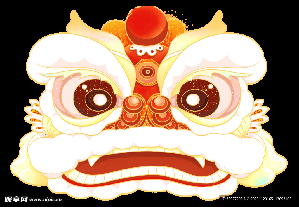 舞獅插畫