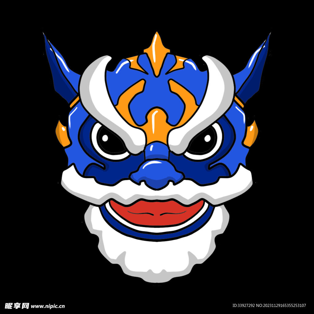 舞獅插畫