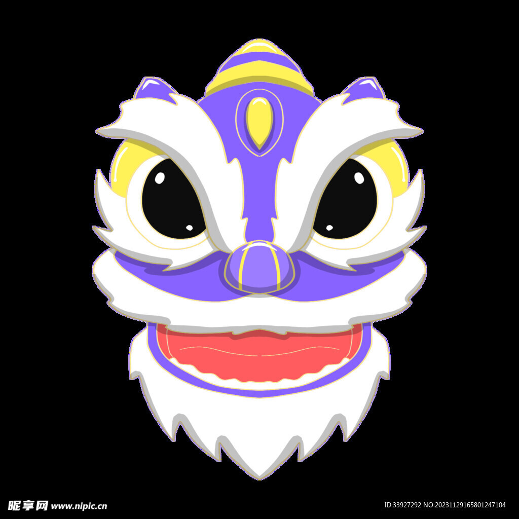 舞獅插畫