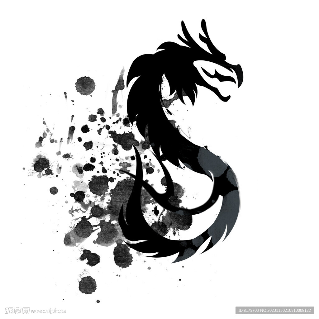 水墨龍 