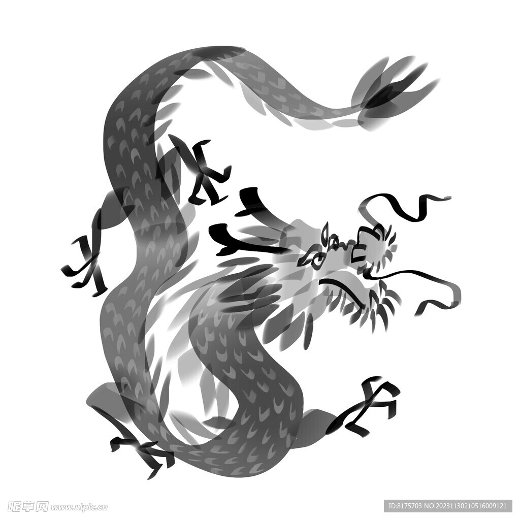 國畫龍 