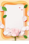 玫瑰花卡片背景