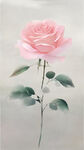 水墨玫瑰中国风手机壁纸 