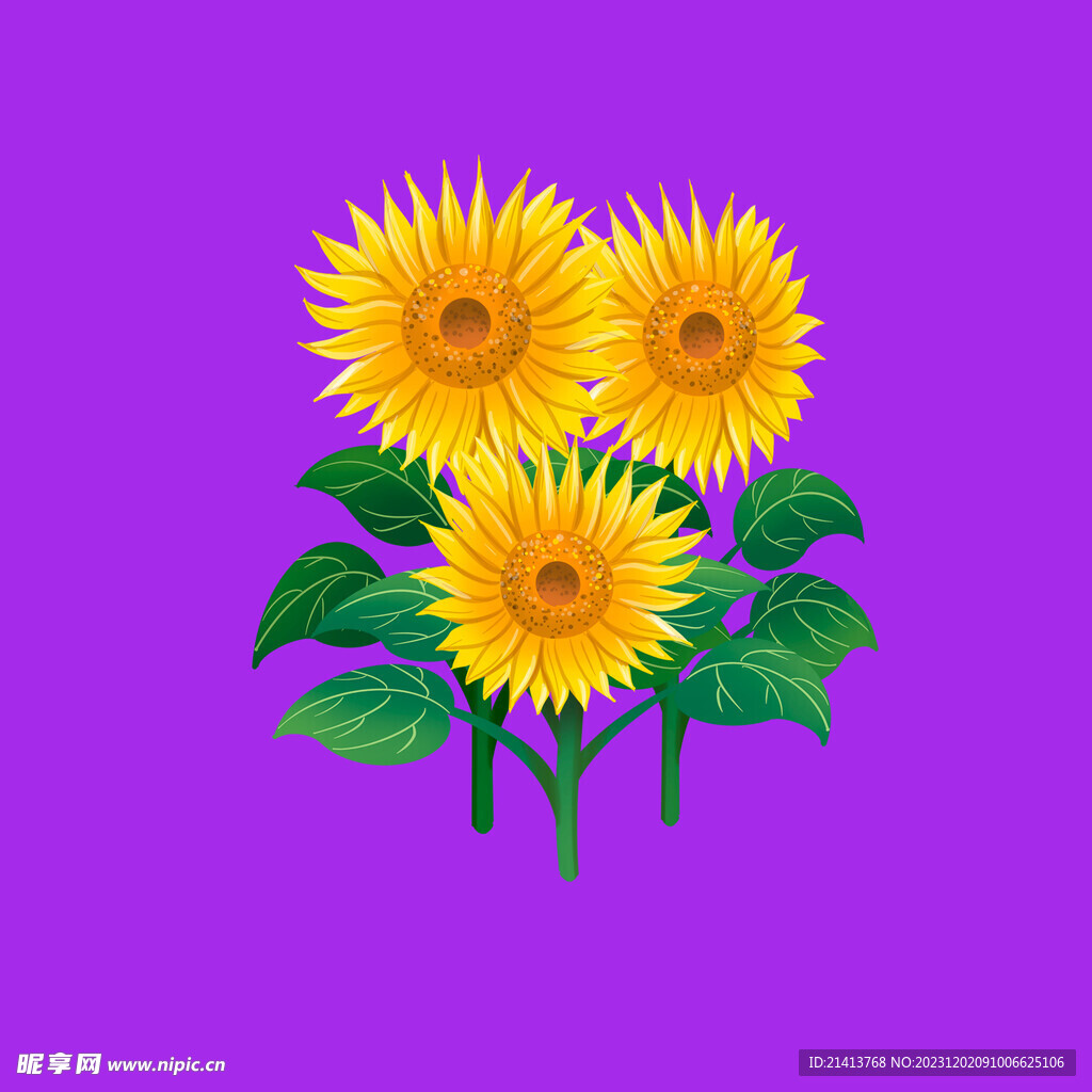 手繪向日葵