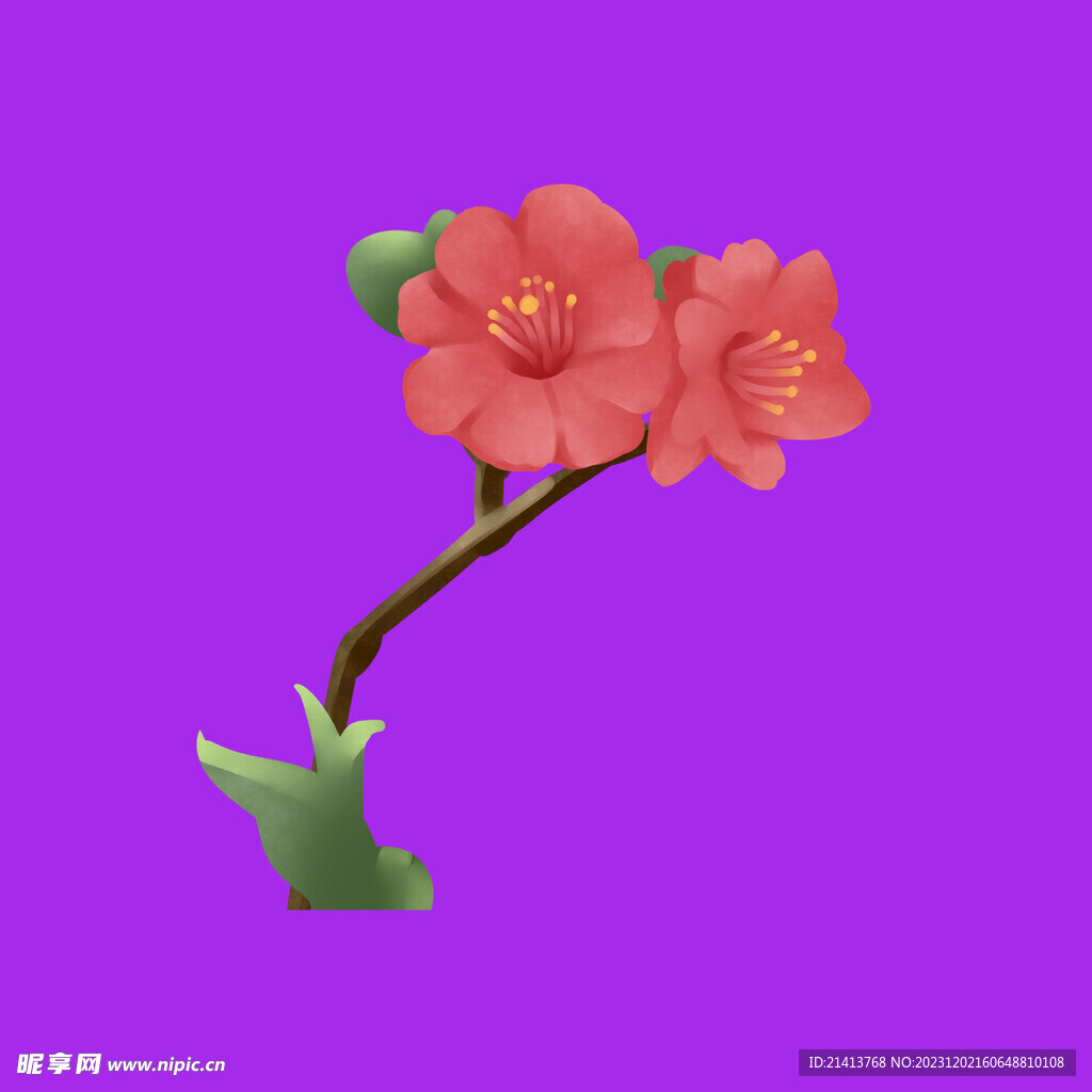 手繪鮮花花束 