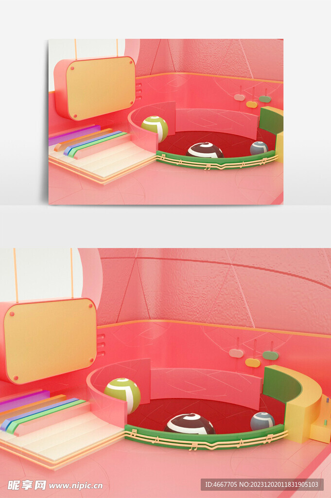 C4D美陳裝置模型