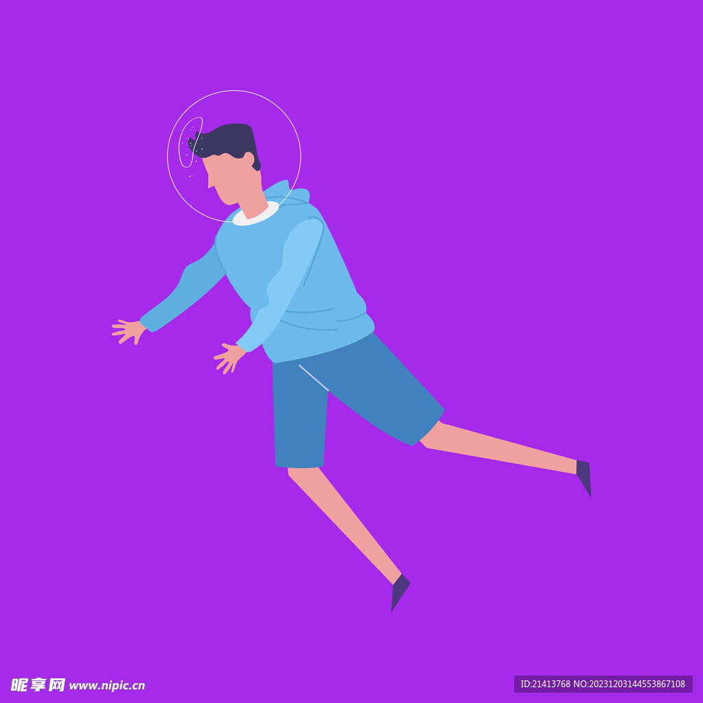 手繪男人男孩
