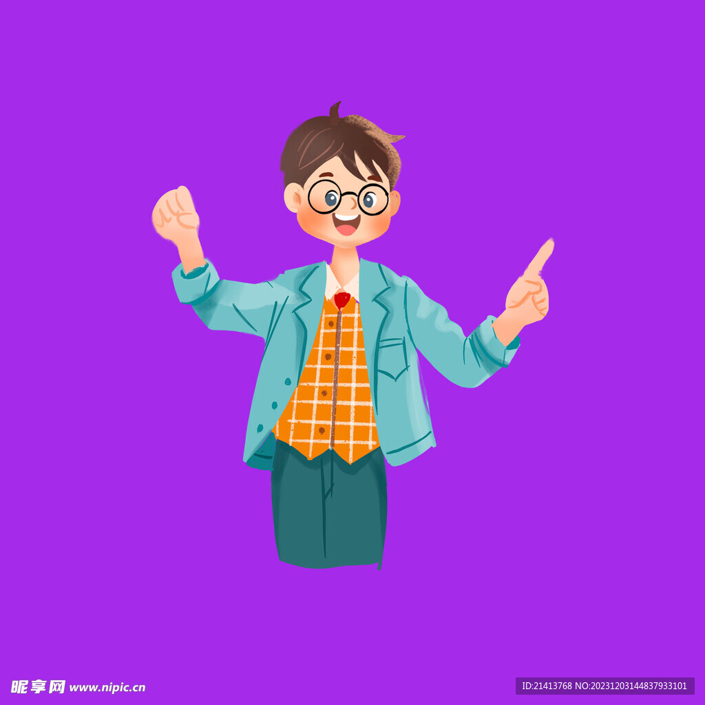 手繪男人男孩
